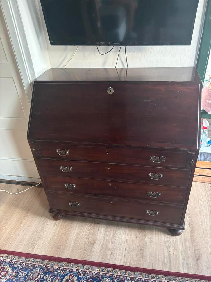 Antieke secretaire met lades, Antiek en Kunst, Antiek | Meubels | Kasten, Ophalen of Verzenden