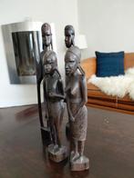 Afrikaanse Ebben Houten Beelden Set van 4, Ophalen of Verzenden