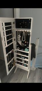Sieradenkast met Spiegel, Ophalen, Minder dan 50 cm, Gebruikt, 150 tot 200 cm