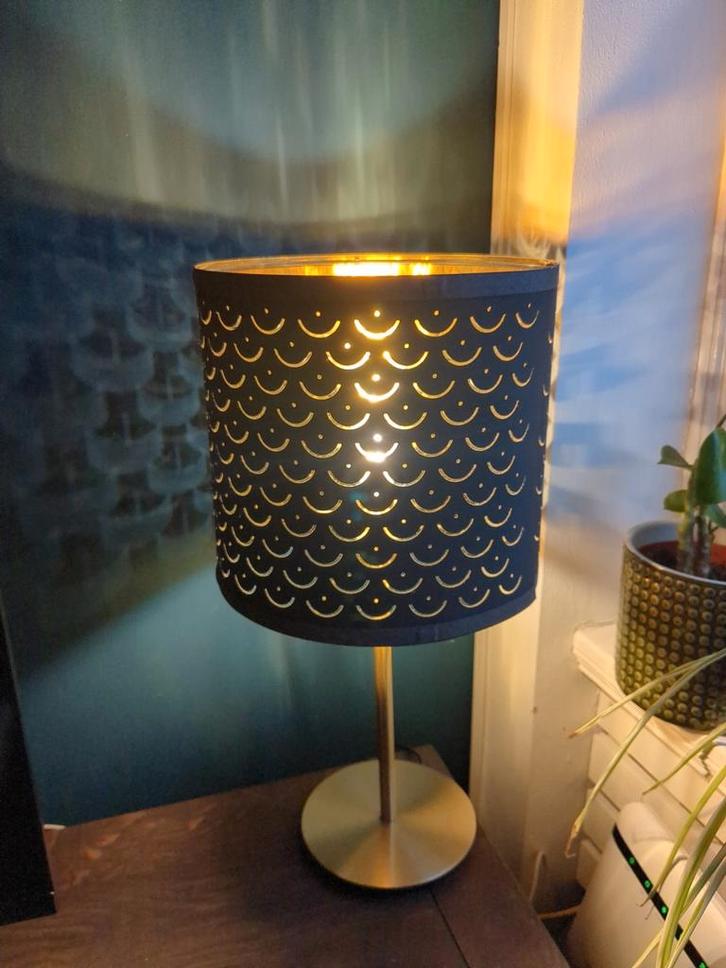 IKEA NYMÖ lamp, Huis en Inrichting, Lampen | Tafellampen, Gebruikt, Minder dan 50 cm, Metaal, Stof, Ophalen