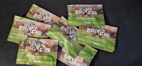 7 nieuwe zakjes EK Plus Bricks, Verzamelen, Supermarktacties, Plus, Ophalen of Verzenden