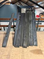 15 rabat planken zwart 230cm lang en 17 cm werkend., Doe-het-zelf en Verbouw, Hout en Planken, Geïmpregneerd, Gebruikt, Minder dan 25 mm