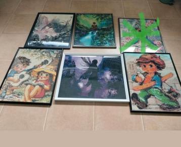 6 Diamond painting schilderijen zie beschrijving. beschikbaar voor biedingen