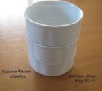 3 schaaltjes, Bauscher Weiden, wit met gegolfde rand, nieuw, Nieuw, Ophalen of Verzenden, Kom(men), Effen