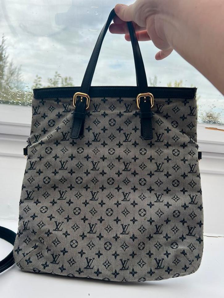LOUIS VUITTON Monogram Mini Franoise Tote Bag 2way Blauw, Sieraden, Tassen en Uiterlijk, Tassen | Damestassen, Gebruikt, Blauw