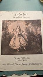 Terpsichore bladmuziek voor 2 altblokfluiten, Ophalen of Verzenden, Zo goed als nieuw, Artiest of Componist