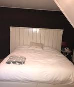 Steigerhouten hoofdbord wit - 180cm bed, Huis en Inrichting, Slaapkamer | Bedden, Ophalen, Gebruikt, Wit, Steigerhout