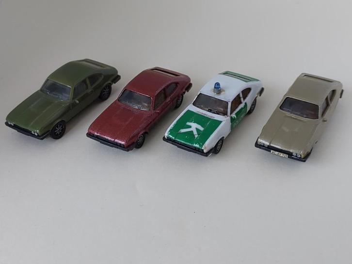 4 X HERPA 4X FORD CAPRI III GHIA 3.0 .. ALLE 4 VOOR 11 EURO, Hobby en Vrije tijd, Modelauto's | 1:87, Nieuw, Auto, Herpa, Ophalen of Verzenden