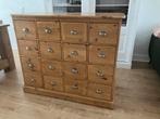Mooie grenen apothekerskast, Huis en Inrichting, Kasten | Ladekasten, Ophalen, Gebruikt, 100 tot 150 cm, 5 laden of meer