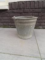 ZINKEN EMMER met hengsel, 10 LITER (VINTAGE), Ophalen