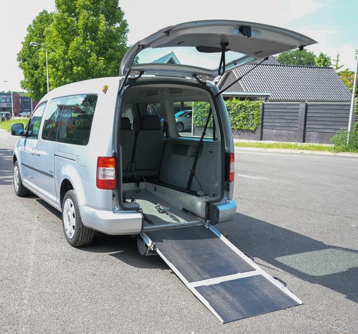 VW Caddy Maxi Rolstoelauto (5+1), Auto's, Volkswagen, Bedrijf, Caddy Maxi, Aangepast voor mindervaliden, ABS, Airbags, Airconditioning