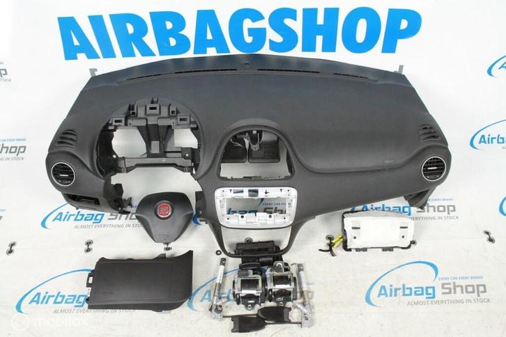 Airbag set - Dashboard zwart Fiat Punto Evo (2009-2012), Auto-onderdelen, Dashboard en Schakelaars, Gebruikt, Ophalen of Verzenden