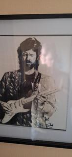 Ron wood  rolling stones  Eric Clapton Tekening - Gesigneerd, Ophalen of Verzenden