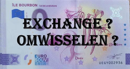 0 euro souvenir exchange/omwisselen ???, Postzegels en Munten, Bankbiljetten | Europa | Eurobiljetten, Los biljet, San Marino