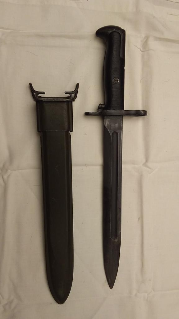 WW2 US M1 Bajonet - Origineel, Verzamelen, Militaria | Tweede Wereldoorlog, Overige soorten, Mes of Dolk, Amerika, Ophalen of Verzenden