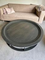 Salon tafel Obi Linteloo rond, bruin, doorsnede 131 cm, Huis en Inrichting, Tafels | Salontafels, Gebruikt, 100 tot 150 cm, Rond