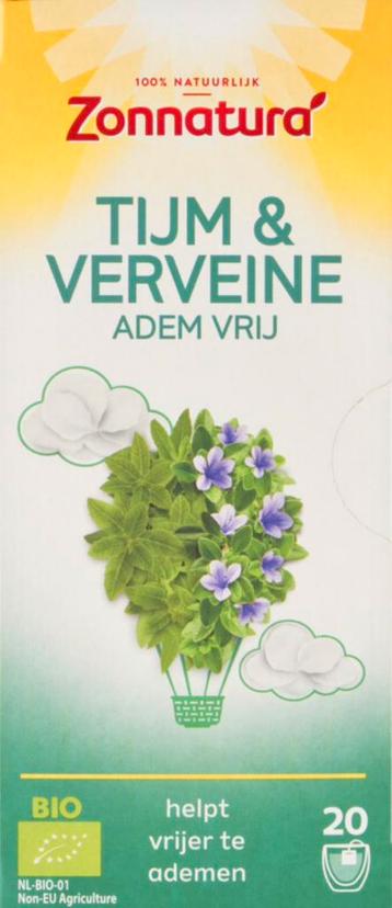 Zonnatura Tijm & Verveine thee 20 zakjes origineel beschikbaar voor biedingen