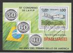 Cuba 1983  Vliegtuig, Verzenden, Gestempeld, Midden-Amerika