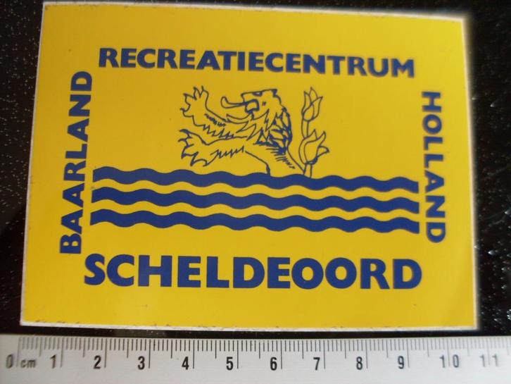 sticker recreatiecentrum scheldeoord baarland logo embleem, Verzamelen, Stickers, Zo goed als nieuw, Bedrijf of Vereniging, Verzenden