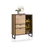 Highboard Tokyo van H&H, NIEUW, Nu  € 499,=!! 125x42x140cm, Ophalen, Industrieel, retro, 100 tot 150 cm, 100 tot 150 cm