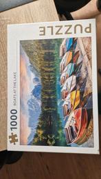 Puzzel 1000 stukjes - Boten aan het meer, Ophalen of Verzenden, 500 t/m 1500 stukjes, Zo goed als nieuw, Legpuzzel