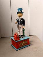 Vintage mechanische spaarpot – Uncle Sam Bank, Ophalen of Verzenden