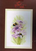 Cado koopje 4 lanarte borduurpakketten bloemen met dieren, Ophalen of Verzenden, Nieuw, Borduurpakket