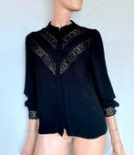SEZANE Blouse , Maat 38 - 40 , VISCOSE, Verzenden, Zo goed als nieuw, Maat 38/40 (M), Zwart