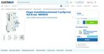 Hager installatieautomaat 1-polig+nul 16A B-kar (MKN516), Ophalen