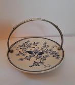 Mooie vintage Delfts blauwe serveerschaal met hengsel, Antiek en Kunst, Ophalen of Verzenden