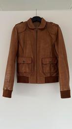 Transmission bruin leren jack - maat M, Maat 38/40 (M), Bruin, Transmission, Ophalen of Verzenden