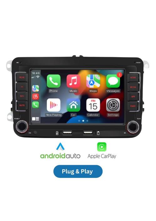 VW/SEAT/SKODA CARPLAY (MET GARANTIE) POLO GOLF TIGUAN CADDY, Auto diversen, Autonavigatie, Nieuw, Ophalen of Verzenden