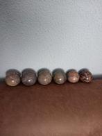 Set van zes decoratie bollen marmer steen. Ballen., Huis en Inrichting, Woonaccessoires | Overige, Ophalen of Verzenden, Zo goed als nieuw