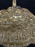 Antiek religieus plaquette “Heilig jaar” 1933 koper, 21 x 16, Antiek en Kunst, Antiek | Koper en Brons, Ophalen of Verzenden, Koper