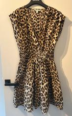 H&M - leopard print jurk katoen | maat S, Beige, Ophalen of Verzenden, Zo goed als nieuw, Maat 36 (S)