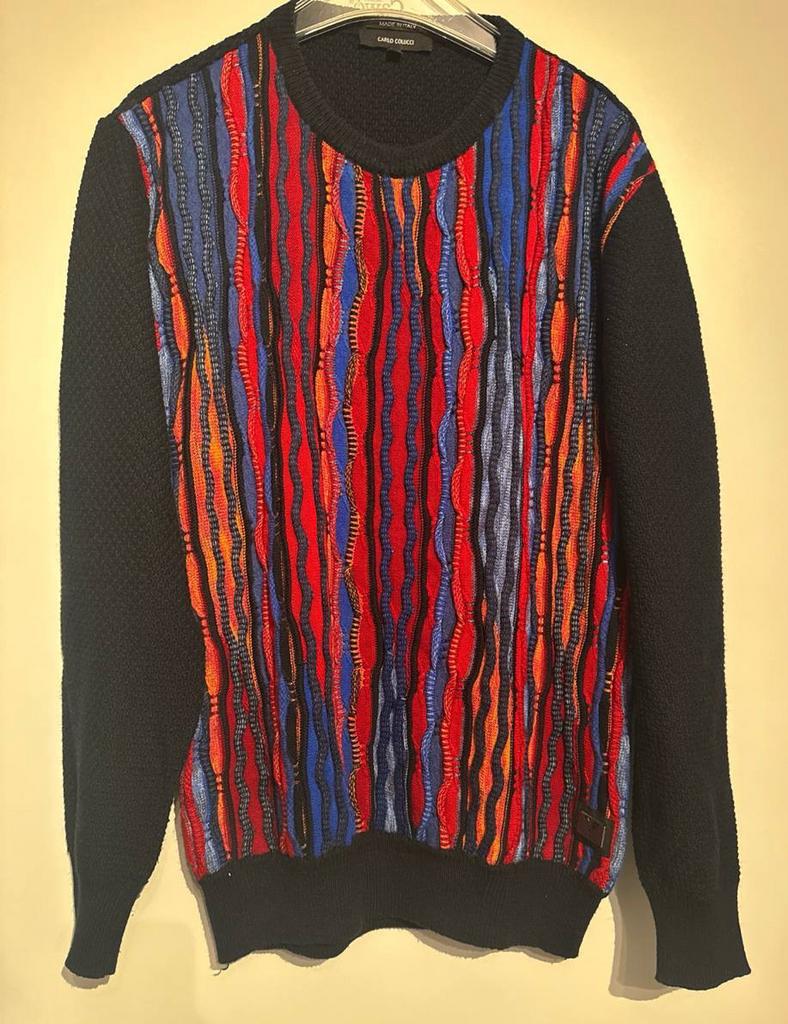 Carlo Colucci Trui multi color Maat XL, Ophalen of Verzenden, Zo goed als nieuw, Maat 56/58 (XL), Overige kleuren