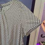 Madeleine top soepelvallend grafisch zw-wit geel mt 44 49115, Verzenden, ., Zwart, Zo goed als nieuw