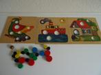 Vintage : Educatief houten spel vanaf 2,5 tot 6 jaar., Drie of vier spelers, Verzenden, Zo goed als nieuw