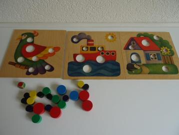 Vintage : Educatief houten spel vanaf 2,5 tot 6 jaar. beschikbaar voor biedingen
