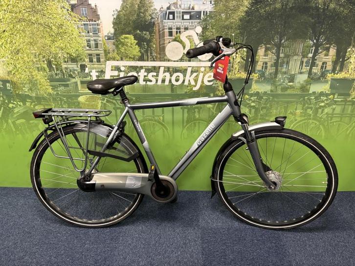 Fietshokje Raaks: Gazelle Orange c7 herenfiets 57cm, Fietsen en Brommers, Fietsen | Heren | Herenfietsen, Zo goed als nieuw, Gazelle