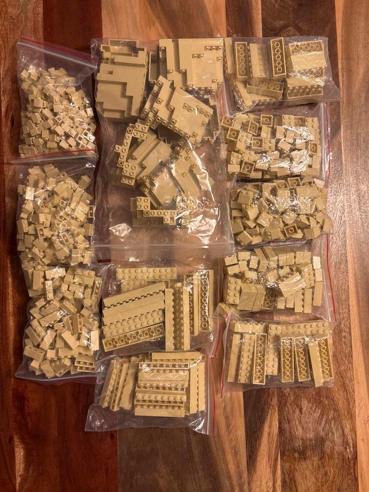 Grote partij Lego stenen - Zandkleur, Kinderen en Baby's, Speelgoed | Duplo en Lego, Zo goed als nieuw, Lego, Losse stenen, Ophalen of Verzenden