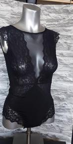 sexy zwarte body met diep decolleté, Kleding | Dames, Ophalen of Verzenden, Zwart, Body of Korset