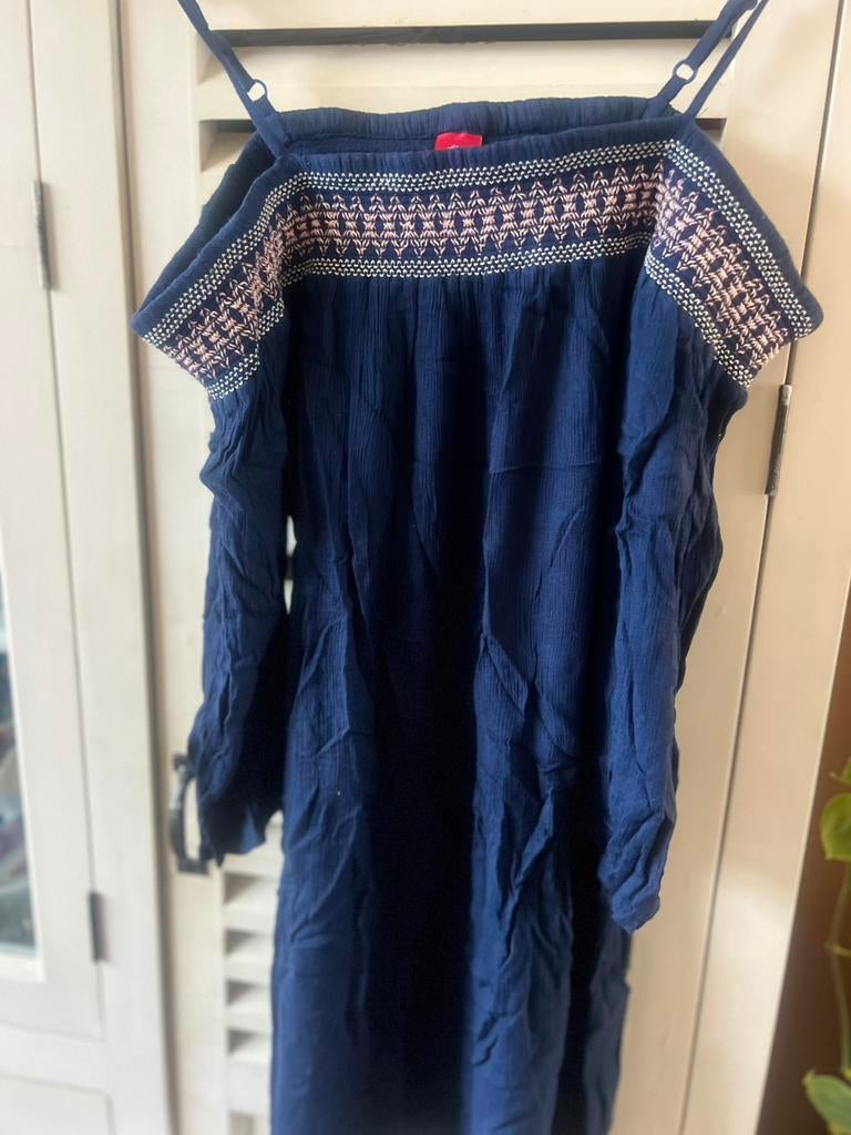 Marine blauwe jurk, Kleding | Dames, Ophalen of Verzenden, Zo goed als nieuw, Maat 38/40 (M), Blauw