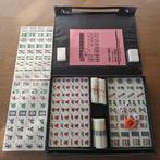 Mahjong Mahjongg Mah-Jong - zwarte koffer - kunststof, Ophalen of Verzenden