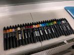 Winsor & Newton promarkers en brushmarkers 40 stuk, Hobby en Vrije tijd, Ophalen of Verzenden, Gebruikt, Potlood of Stift