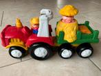 Little people tractor met kar, Ophalen of Verzenden, Gebruikt