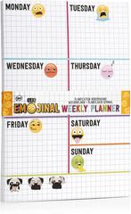 Weekplanner - Get Emojinal / Emoji - 21 cm x 12 cm, Diversen, Kalenders, Ophalen of Verzenden, Weekkalender, Nieuw