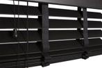 6 stuks Zware kwaliteit houten jaloezieën zwart 149 cm breed, Huis en Inrichting, Ophalen, Gebruikt