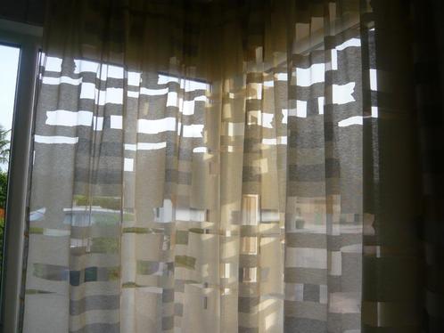 gordijnen H.240 x 400 cm geplooid. inbetween, Huis en Inrichting, Stoffering | Gordijnen en Lamellen, Zo goed als nieuw, 200 cm of meer