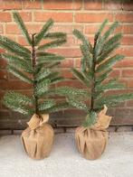 2x kleine kerstboompjes, Ophalen, Gebruikt
